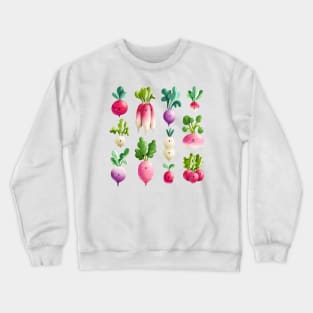 Fresh farm market radish Crewneck Sweatshirt